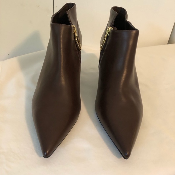Charles & Keith Dark Brown Ankle Booties - Picture 1 of 5